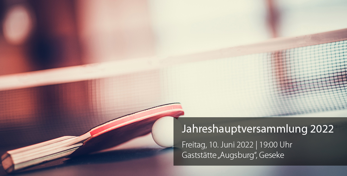 Read more about the article Jahreshauptversammlung der Tischtennisabteilung